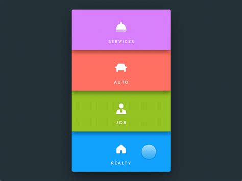 Mobile Menu Ui Inspiration Via Muzli By Muzli Muzli Design