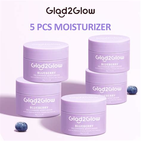 Jual Glad2Glow Moisturizer 5PCS Blueberry Ceramide Barrier Repair