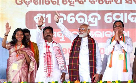 Mayurbhanj Prime Minister Narendra Modi Attends An Election Rally For The Lok Sabha Polls