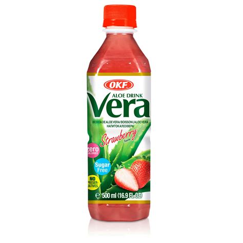 Bebida De Aloe Vera Sin Azúcar Sabor Frutilla 500 mL Cruz Verde