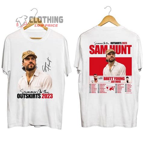 Sam Hunt Summer On The Outskirts 2023 Tour T-Shirt, Sam Hunt Merch, Sam ...