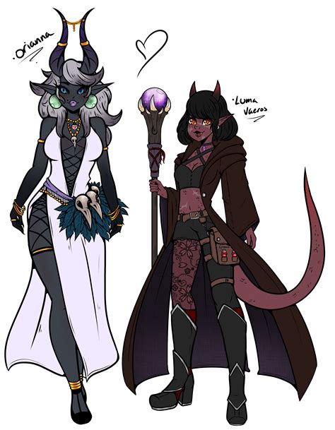 Cute Sexy Tiefling Gurls By Lumaillustrations On Newgrounds