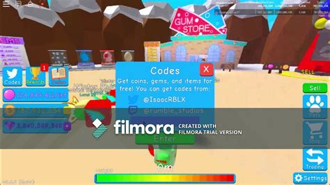 Bubble Gum Simulator All New Codes Roblox Youtube