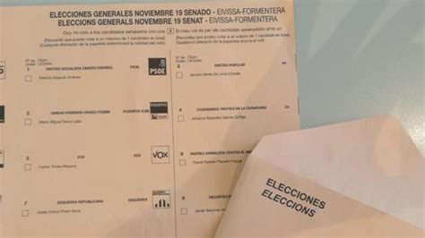 Denuncian Papeletas Defectuosas Para El Voto Al Senado En Las Pitiusas