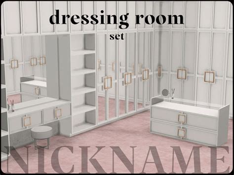 NICKNAME Sims4 S Dressing Room Set Sims 4 Bedroom Sims 4 Cc