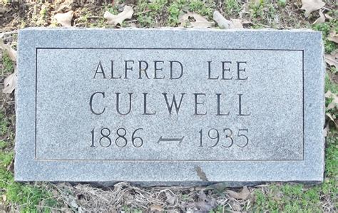 Alfred Lee Culwell Find A Grave Memorial