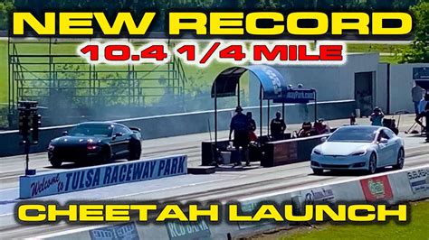 Tesla Destroys Muscle Cars New Tesla Model S Mile Record