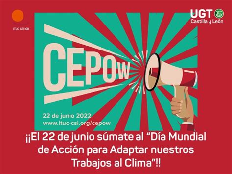 Área de Medio Ambiente de UGTCyL UGT CyL con el Día Mundial de Acción