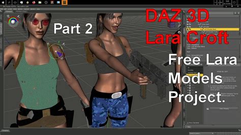 Daz 3d Lara Croft Free Tomb Raider Models Project Tr 2 Outfit