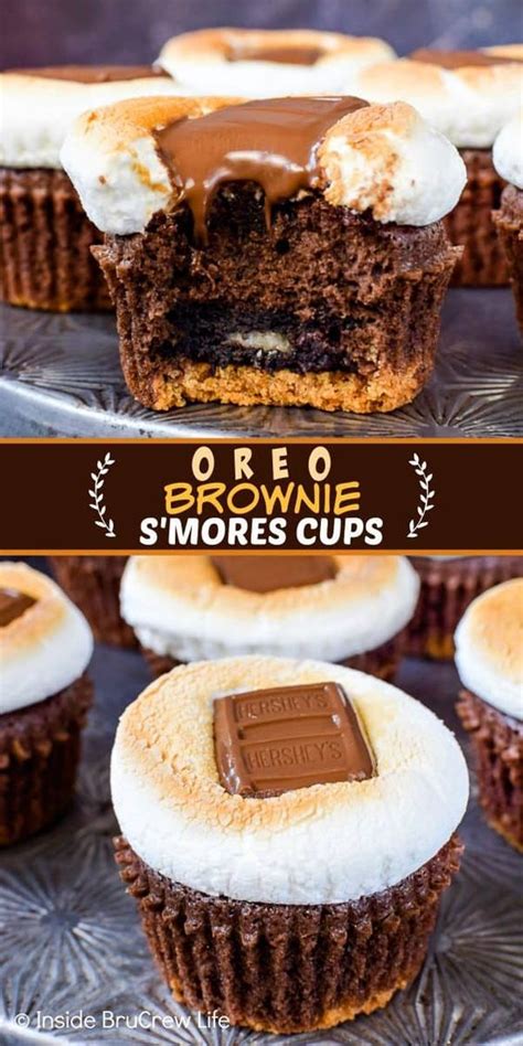 Oreo Brownie S Mores Cups Cookies Recipes