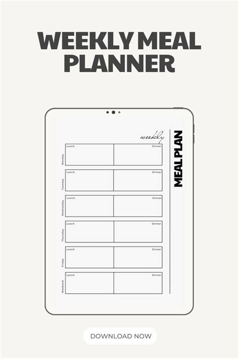 Meal Planner Templates Daily And Weekly Meals Printable Pdf Artofit