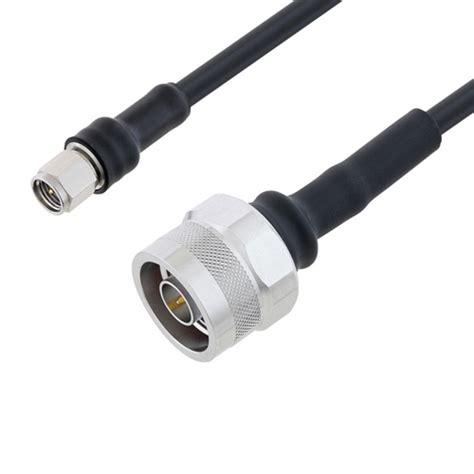 Low Loss SMA Male To N Male Cable Assembly Using LMR 195 Coax 6 FT