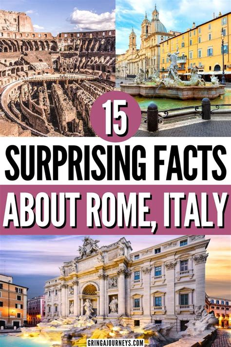 25 Interesting Facts About Rome Modern And Ancient Rome Fun Facts Italy Travel Guide Italy