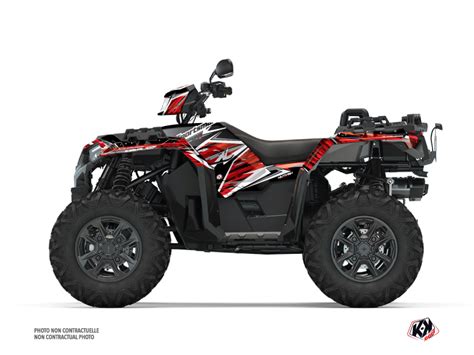 Polaris Atv Jungle Graphic Kit Black Red Kutvek