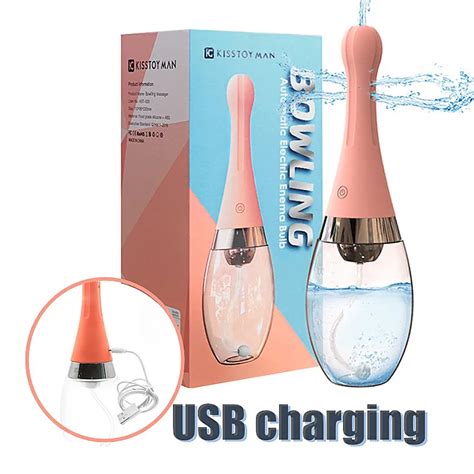 Electric Silicone Enema Shower Nozzle Ass Healthy Rectal Douche Anal