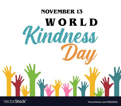 Happy World Kindness Day November 13 Royalty Free Vector