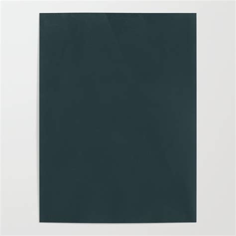 Solid Dark Slate Grey Color Code #25383C Poster by PodArtist | Society6