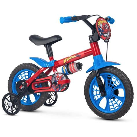 Bicicleta Bike Infantil Nathor Masculina A Anos Aro Homem Aranha