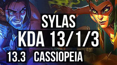 SYLAS Vs CASSIOPEIA MID 13 1 3 66 Winrate Legendary EUW Master