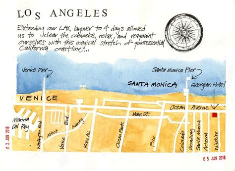 Santa Monica map | Santa monica map, Sketch book, Santa monica hotels