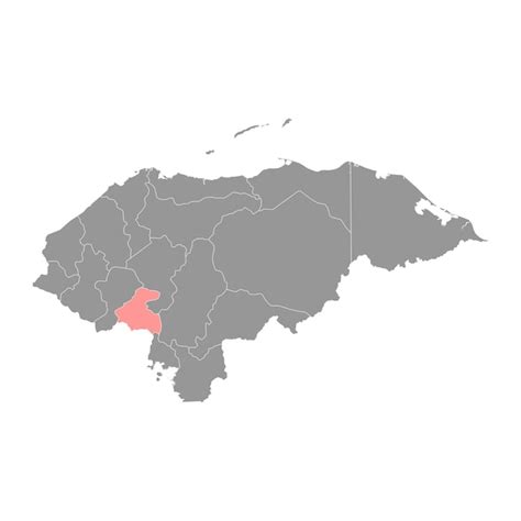 Mapa Del Departamento De La Paz División Administrativa De Honduras