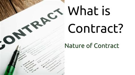 What Is Contract Nature Of Contract Indian Contract Act Law CA