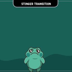 Frog Twitch Stinger Transition Obs Streamlabs Studio Cute Animation