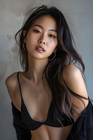 Premium Photo Captivating Studio Portrait Of Asian Model In 2024