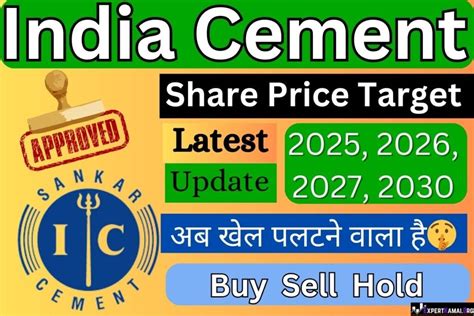 🎯 India Cement Share Price Target 2025 2026 2027 2030 🎯 इंडिया