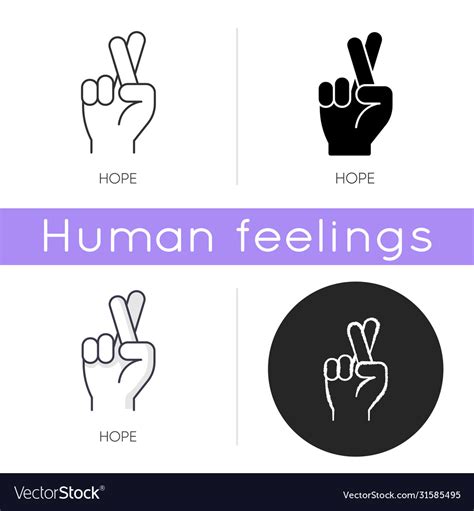 Hope Icon Royalty Free Vector Image Vectorstock