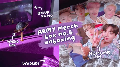 BTS ARMY Merch Box 6 Music Box Unboxing 방탄소년단 Army Membership