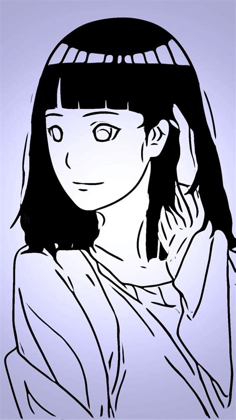 Hinata Hyuga Fan Art Manga Style Miauchihaa Edited Hinata Hyuga