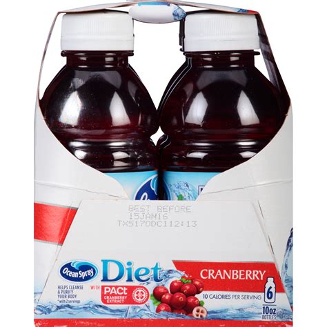 Ocean Spray Diet Cranberry Juice 6 Ct 10 Fl Oz Shipt