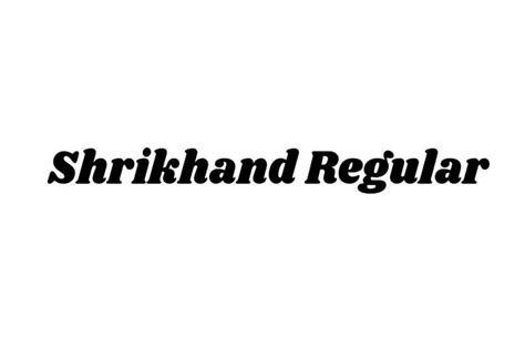 Shrikhand Font Free Download Fonty Fonts
