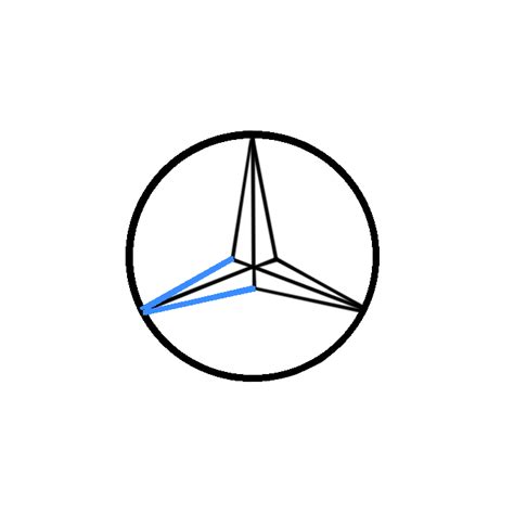 How To Draw A Mercedes Logo Step By Step Easy Drawing Guides