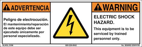 Warning - Electric Shock Hazard