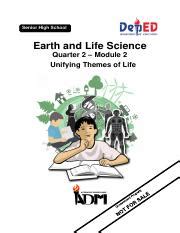 Q Els Module Pdf Earth And Life Science Quarter Module