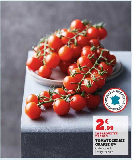 Promo Tomate Cerise Grappe U Chez U Express ICatalogue Fr