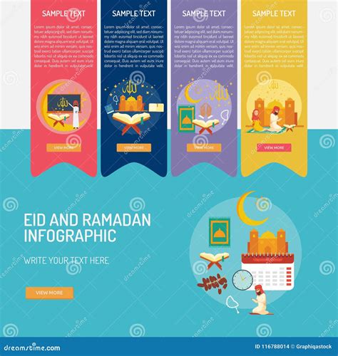 Eid And Ramadan Infographic Stock Illustration Illustration Of Festival Holy 116788014