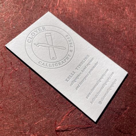 Letterpress Business Cards Etsy