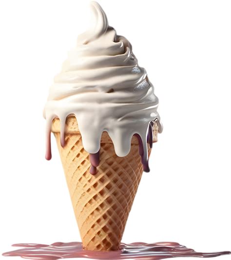 Picture Of Delicious Looking Melted Ice Cream Ai Generated 43273556 Png