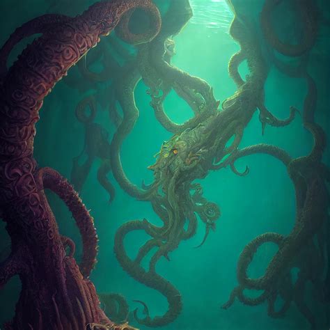 Cthulhu Underwater Digital Art by Abstract Manx - Fine Art America