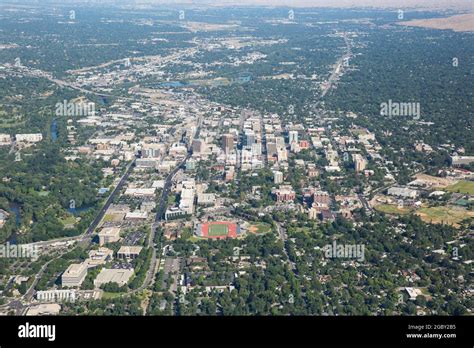 Aerial View Of Boise Idaho Usa Stock Photo Alamy