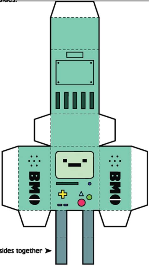 Adventure Time s BMO GBC Mod Replica Artesanía con papel Artesanías