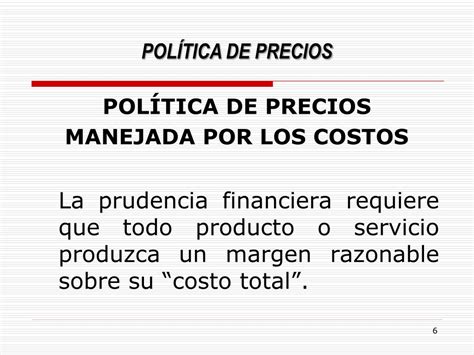 Ppt PolÍtica De Precios Powerpoint Presentation Free Download Id