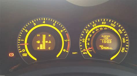 Toyota Auris Instrument Panel Dash Light Problem Youtube