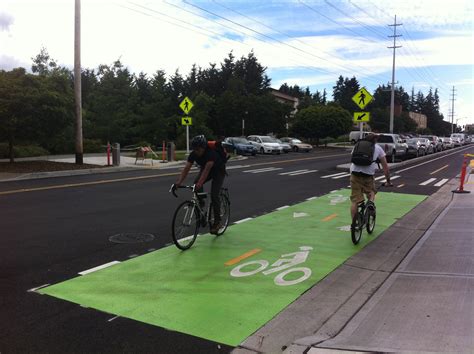 The Linden Cycle Track is Seattle’s first world-class protected bike