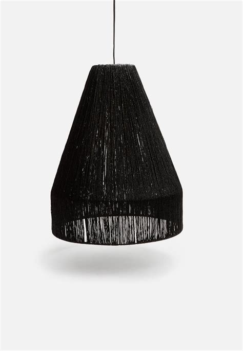 Woven Pendant Black Sixth Floor Lighting