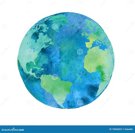 Watercolor Earth Day Love Hands Eco Greenery Clean Planet Illustration