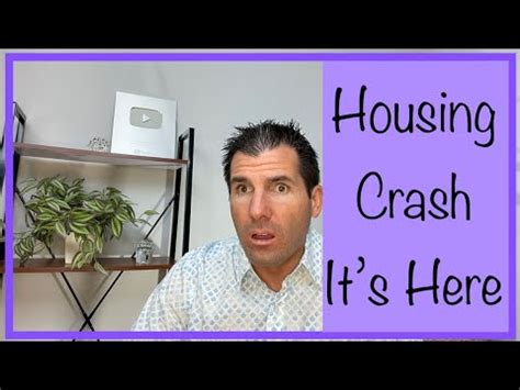 The Housing Market Is Crashing What It Means For You Youtube